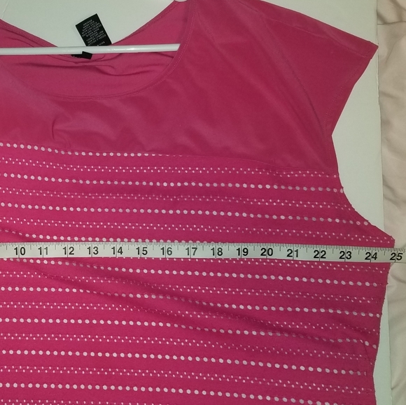 New Directions 3x Pink Sleeveless Shell - Picture 7 of 7